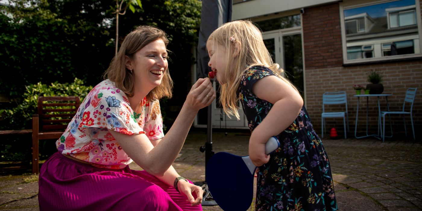 Vraagouder Linda en Helene Steunouder Teylingen